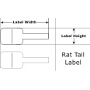 CognitiveTPG Vinyl Rat Tail Direct Thermal Barcode Label